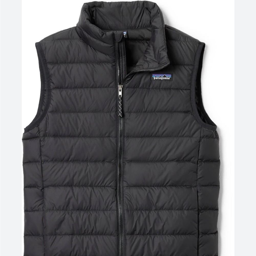 Kids Patagonia Black Down Sweater Vest - size Large